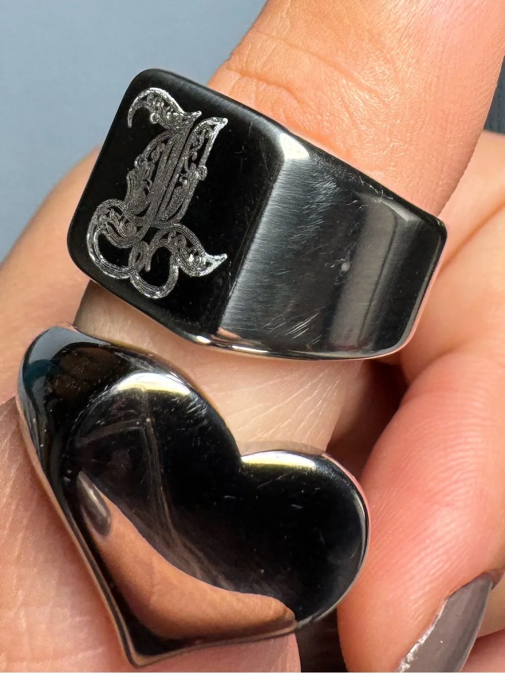 Stainless Steel Rings bundle size 10